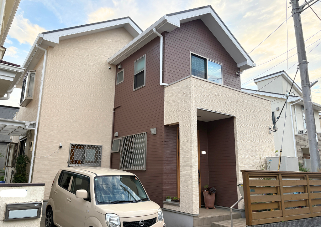 藤沢市|ご実家とご自宅を2軒同時に屋根・外壁塗装!ご実家編